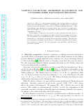 Cover page: Martin's conjecture, arithmetic equivalence, and countable Borel equivalence relations