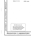 Cover page: THE SYNTHESIS OF METHANOL-C14 AND METHYL IODIDE-C14 BY HIGH PRESSURE HYDROGENATION