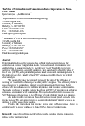 Cover page: The Value of Wireless Internet Connection on Trains: Implications for Mode-Choice Models