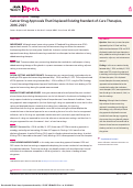 Cover page: Cancer Drug Approvals That Displaced Existing Standard-of-Care Therapies, 2016-2021