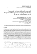 Cover page: Proposta di reti ecologiche sulla base della biopermeabilità vegetazionale (fitopermeabilità): il caso del Friuli Venezia Giulia