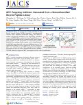 Cover page: MYC-Targeting Inhibitors Generated from a Stereodiversified Bicyclic Peptide Library.