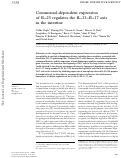 Cover page: Commensal-dependent expression of IL-25 regulates the IL-23–IL-17 axis in the intestine