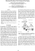 Cover page: Phonological Encoding in Word Naming and Word Typing