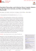 Cover page: Nonlethal Plasmodium yoelii Infection Drives Complex Patterns of Th2-Type Host Immunity and Mast Cell-Dependent Bacteremia