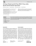 Cover page: 3D Heart Model and 4D Flow MRI 20 Years after Spiral Arterial Switch Operation