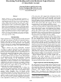 Cover page: Dissociating Word Reading and Lexical Decision in Neglect Dyslexia: A Connectionist Account