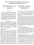 Cover page: Rules versus Statistic in Biconditional Grammar Learning: A Simulation on Shanks et al. (1997)