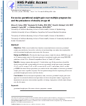 Cover page: Excessive gestational weight gain over multiple pregnancies and the prevalence of obesity at age 40.