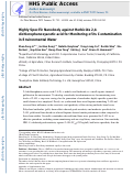 Cover page: Highly specific nanobody against herbicide 2,4-dichlorophenoxyacetic acid for monitoring of its contamination in environmental water