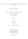 Cover page: Transport and topology in strongly correlated two-dimensional systems, using techniques from one dimension