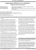 Cover page: "Inappropriate Off-label Use of a Qualitative, Point-of-care hCG Device" Letter With Response