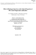 Cover page: Effect of hydrogen insertion on the optical properties of PD-coated 
magnesium lanthanides