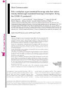 Cover page: Did a workplace sugar-sweetened beverage sales ban reduce anxiety-related sugar-sweetened beverage consumption during the COVID-19 pandemic?