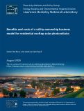 Cover page: Benefits and costs of a utility-ownership business model for residential rooftop solar photovoltaics