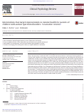 Cover page: Interventions that target improvements in mental health for parents of children with autism spectrum disorders: A narrative review