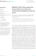 Cover page: BONCAT-FACS-Seq reveals the active fraction of a biocrust community undergoing a wet-up event