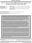 Cover page: Does the Concept of the “Flipped Classroom” Extend to the Emergency Medicine Clinical Clerkship?