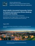 Cover page: How to Build a Connected Community: Policies to Promote Grid-interactive Efficient Buildings and Demand Flexibility