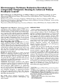 Cover page: Electrosurgery Turbinate Reduction Revisited: Can Comparable Volumetric Heating be Achieved Without Feedback Control?