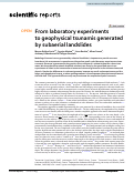 Cover page: From laboratory experiments to geophysical tsunamis generated by subaerial landslides
