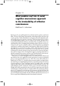 Cover page: What zombies can't do: A social cognitive neuroscience approach to the irreducibility of reflective consciousness