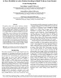 Cover page: Is There Flexibility in Letter-Position Encoding in Hindi? Evidence from Masked Form Priming Study