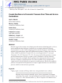 Cover page: Couple Resilience to Economic Pressure Over Time and Across Generations.