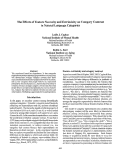 Cover page: The Effects of Feature Necessity and Extrinsicity on Category Contrast in Natural Language Categories