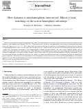 Cover page: How dynamic is interhemispheric interaction? Effects of task switching on the across-hemisphere advantage