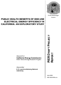 Cover page: Public Health Benefits Of End-Use Electrical Energy Efficiency In California: An Exploratory Study
