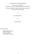 Cover page: Have I seen you here before? Exploring the role of cross-situational information in word learning