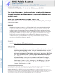 Cover page: The role of avoidance motivation in the relationship between reward sensitivity and depression symptoms in adolescents: An ERP study.