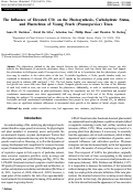 Cover page: The influence of elevated CO2 on the photosynthesis, carbohydrate status, and plastochron of young peach (Prunuspersica) trees