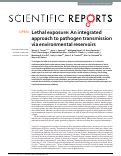 Cover page: Lethal exposure: An integrated approach to pathogen transmission via environmental reservoirs