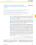 Cover page: Identification of Sputum Biomarkers Predictive of Pulmonary Exacerbations in COPD