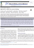 Cover page: Approaches to Address the Anemia Challenge.