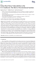 Cover page: Urban Heat Stress Vulnerability in the U.S. Southwest: The Role of Sociotechnical Systems