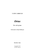 Cover page: Ortus