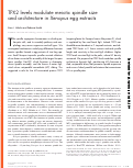 Cover page: TPX2 levels modulate meiotic spindle size and architecture in Xenopus egg extracts