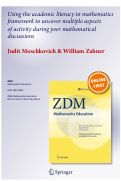 Cover page: Using the academic literacy in mathematics framework to uncover multiple aspects of activity during peer mathematical discussions