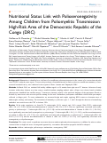 Cover page: Nutritional Status Link with Polioseronegativity Among Children from Poliomyelitis Transmission High-Risk Area of the Democratic Republic of the Congo (DRC).