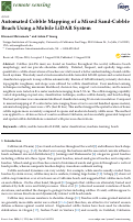 Cover page: Automated Cobble Mapping of a Mixed Sand-Cobble Beach Using a Mobile LiDAR System