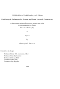 Cover page: Path Integral Techniques for Estimating Neural Network Connectivity