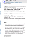 Cover page: Sleep–Wake Timings in Adolescence: Chronotype Development and Associations with Adjustment