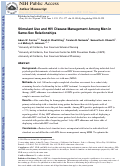 Cover page: Stimulant use and HIV disease management among men in same-sex relationships