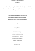 Cover page: A novel forward genetic pipeline for the identification of genes required for transdifferentiation based on computational analysis of whole-genome sequences of large numbers of mutants