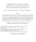 Cover page: Application of a metric for complex polynomials to bounded modification of planar Pythagorean-hodograph curves.