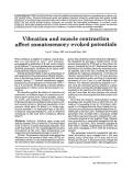 Cover page: Vibration and muscle contraction affect somatosensory evoked potentials.