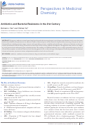 Cover page: Antibiotics and Bacterial Resistance in the 21st Century